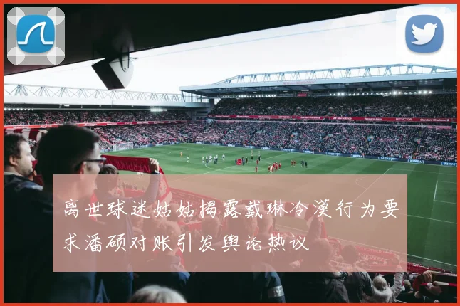 离世球迷姑姑揭露戴琳冷漠行为要求潘硕对账引发舆论热议
